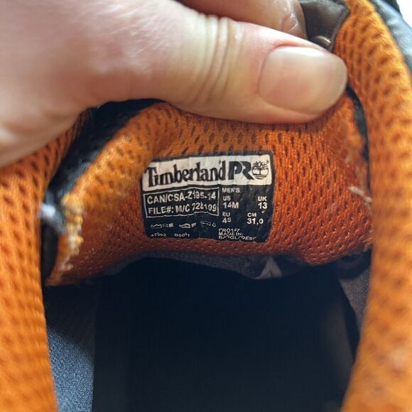 Timberland Pro ENDURANCE Waterproof Steel Toe Boots Mens 14M TB0 95567 001 - Picture 6 of 7